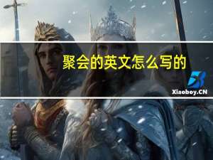 聚会的英文怎么写的