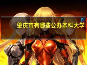 肇庆市有哪些公办本科大学