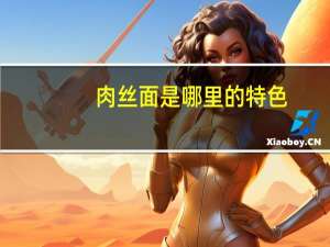 肉丝面是哪里的特色（肉丝面简介）