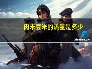 肉末豆米的热量是多少