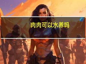 肉肉可以水养吗