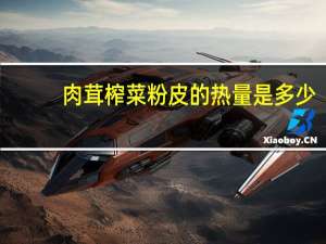肉茸榨菜粉皮的热量是多少？
