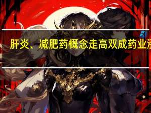 肝炎、减肥药概念走高 双成药业涨停