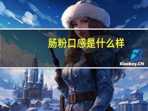 肠粉口感是什么样