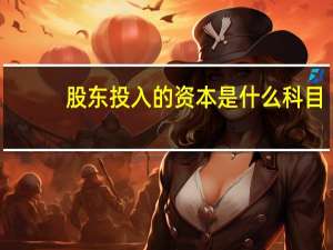 股东投入的资本是什么科目