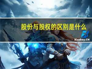 股份与股权的区别是什么