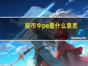 股市中pe是什么意思