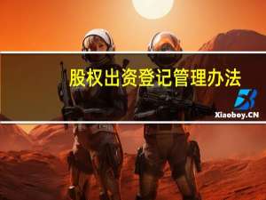 股权出资登记管理办法