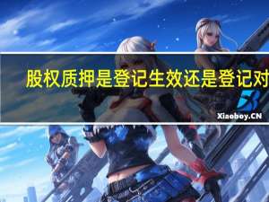 股权质押是登记生效还是登记对抗