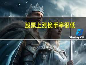 股票上涨换手率很低
