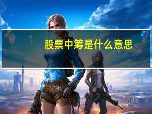 股票中筹是什么意思
