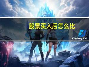 股票买入后怎么比