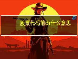 股票代码前dr什么意思