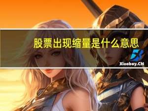 股票出现缩量是什么意思