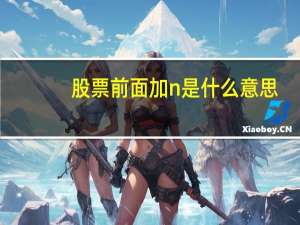 股票前面加n是什么意思