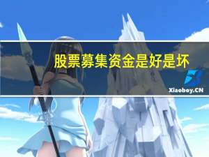 股票募集资金是好是坏