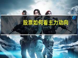 股票如何看主力动向