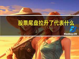 股票尾盘拉升了代表什么
