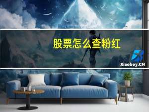 股票怎么查粉红