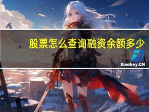 股票怎么查询融资余额多少