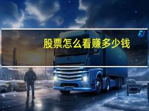 股票怎么看赚多少钱