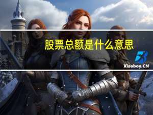 股票总额是什么意思