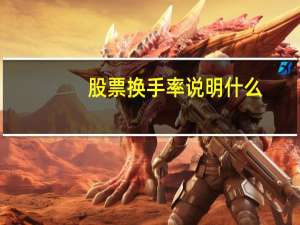 股票换手率说明什么