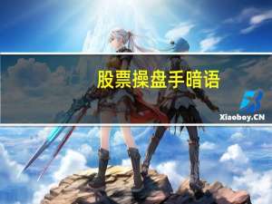 股票操盘手暗语