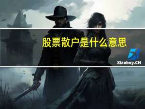 股票散户是什么意思