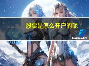 股票是怎么开户的呢