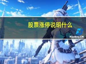 股票涨停说明什么