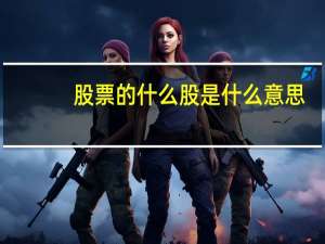 股票的什么股是什么意思
