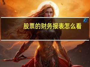 股票的财务报表怎么看