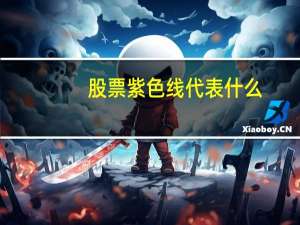 股票紫色线代表什么