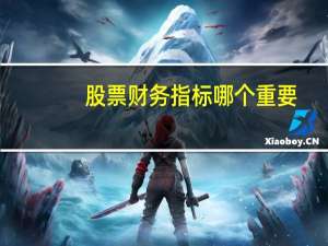 股票财务指标哪个重要