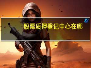 股票质押登记中心在哪
