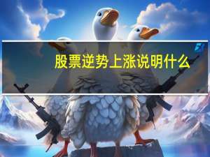 股票逆势上涨说明什么