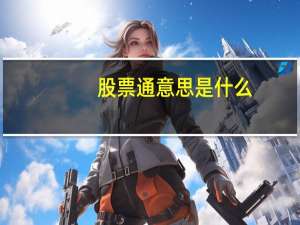 股票通意思是什么