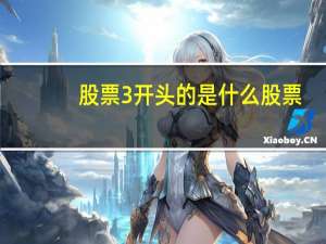 股票3开头的是什么股票
