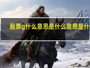 股票g什么意思是什么意思是什么