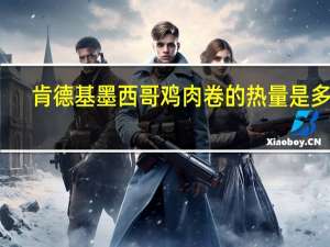 肯德基 墨西哥鸡肉卷的热量是多少