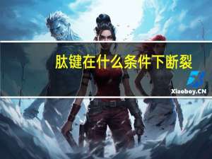 肽键在什么条件下断裂