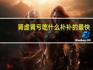 肾虚肾亏吃什么补补的最快（肾虚肾亏吃什么补）