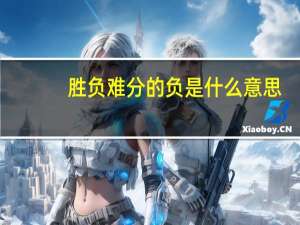 胜负难分的负是什么意思