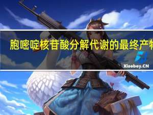 胞嘧啶核苷酸分解代谢的最终产物是（胞嘧啶核苷酸）