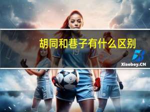 胡同和巷子有什么区别