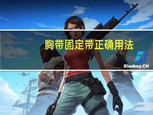 胸带固定带正确用法