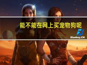 能不能在网上买宠物狗呢