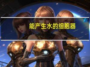 能产生水的细胞器