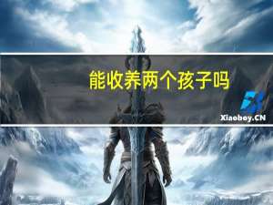 能收养两个孩子吗